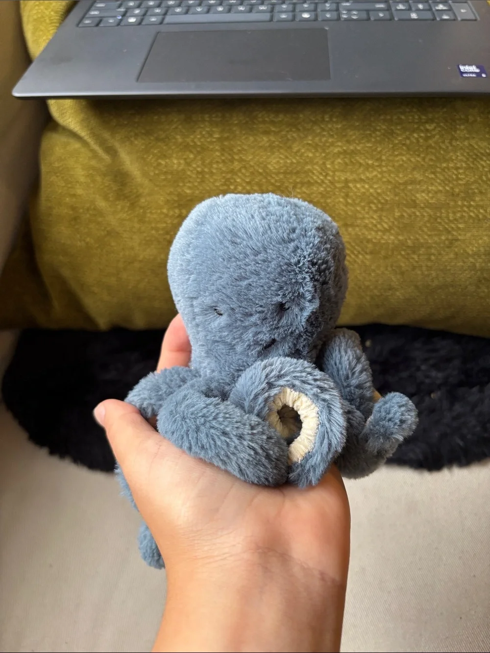 Jellycat Storm Mini Blue Octopus Stuffed Animal